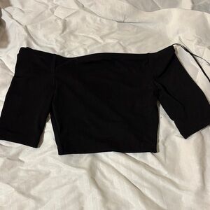 Zara Black Off-Shoulder Top